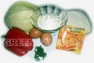 Ингредиенты для приготовления овощного пирога.